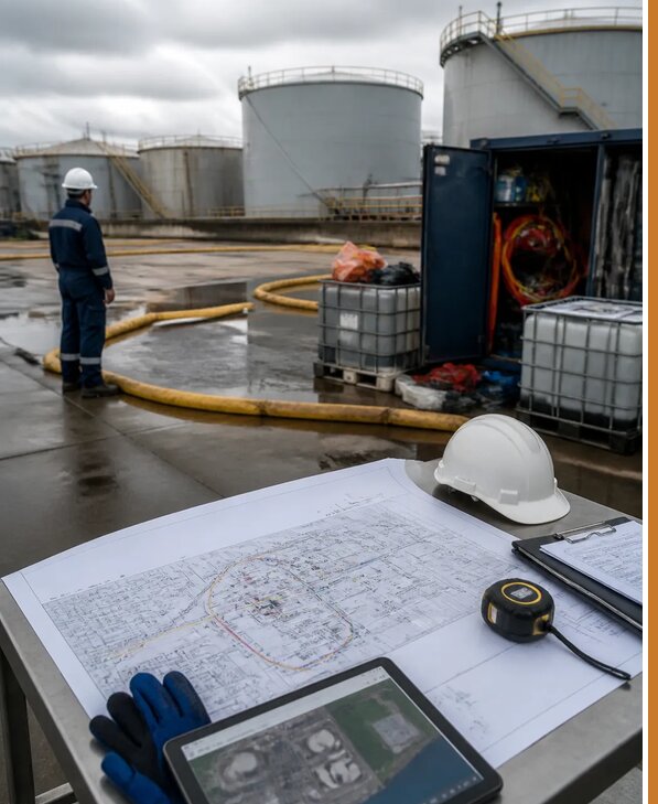Разработка плана ликвидации разливов нефти в Красногорске